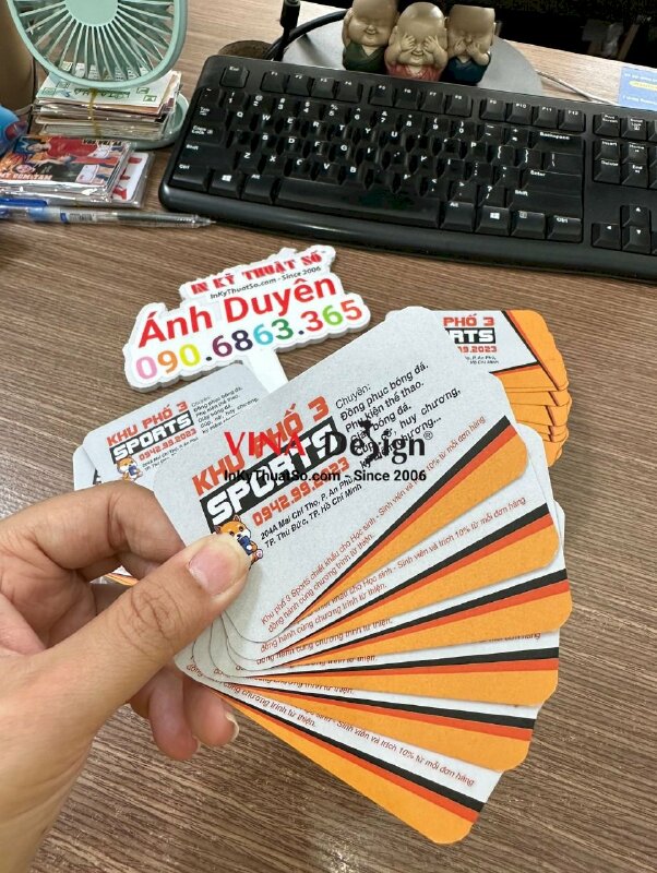 In card visit shop quần áo thể thao, đồng phục bóng đá - INKTS585