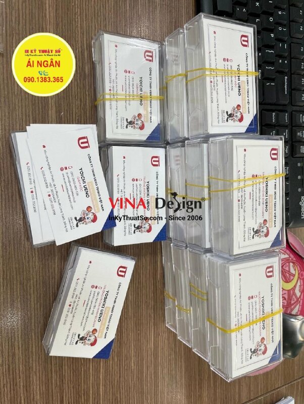 In cardvisit giấy mỹ thuật K02 có vân, card visit giám đốc công ty - INKTS1304