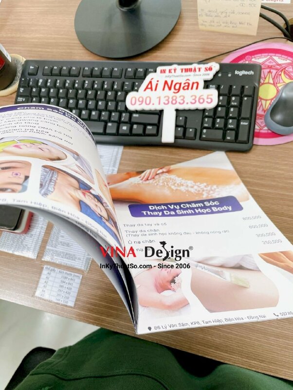 In catalogue số lượng ít bảng giá dịch vụ Spa beauty & cosmetics - INKTS794