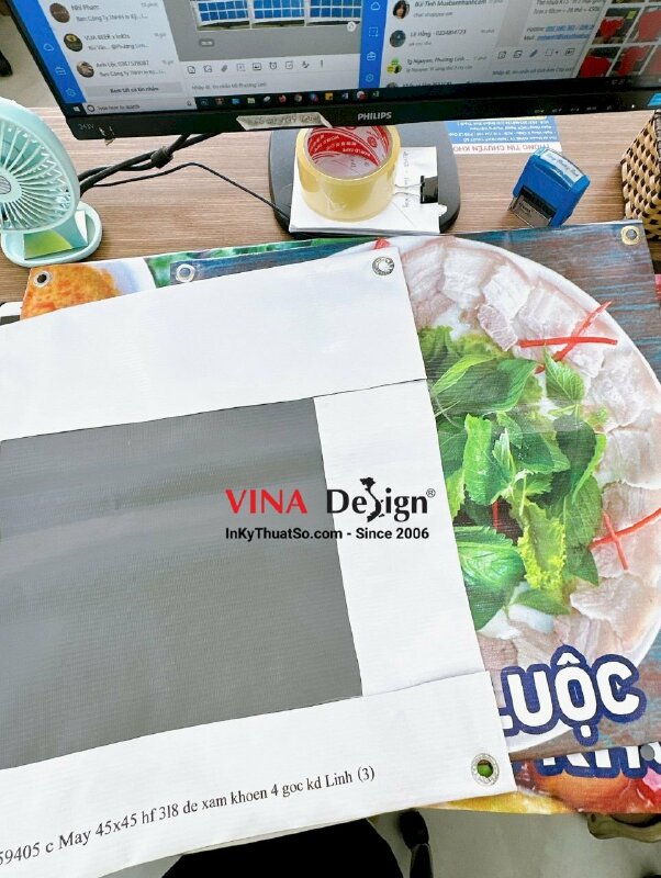 In hình đồ ăn cho quán cơm trưa văn phòng - INKTS590