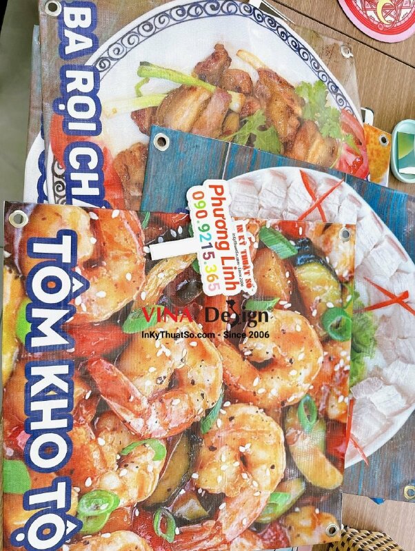 In hình đồ ăn cho quán cơm trưa văn phòng - INKTS590