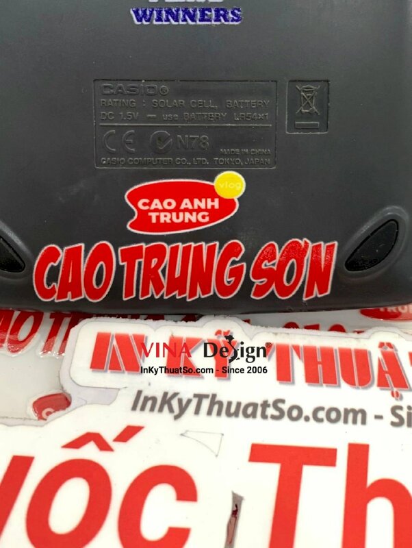 In logo hộ kinh doanh cá thể, in nhãn DTF chữ nổi dán lên mọi bề mặt - INKTS1088