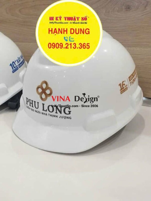 In logo UV DTF dán mũ bảo hộ lao động - INKTS3422