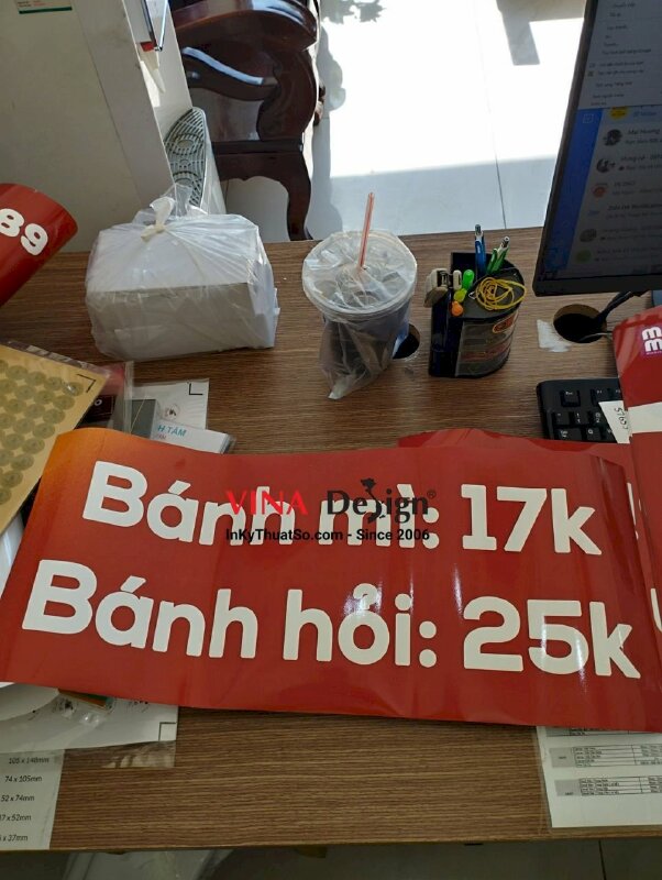 In menu dán xe bán đồ ăn sáng - INKTS406