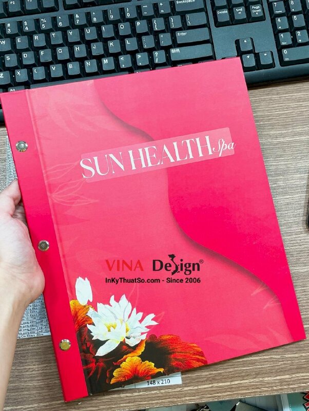 In menu Spa, menu bảng giá dịch vụ Spa - INKTS953