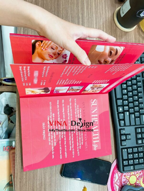 In menu Spa, menu bảng giá dịch vụ Spa - INKTS953