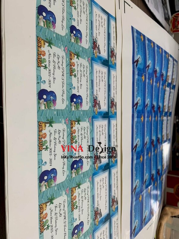 In nhãn vở đẹp cho học sinh THCS - INKTS526