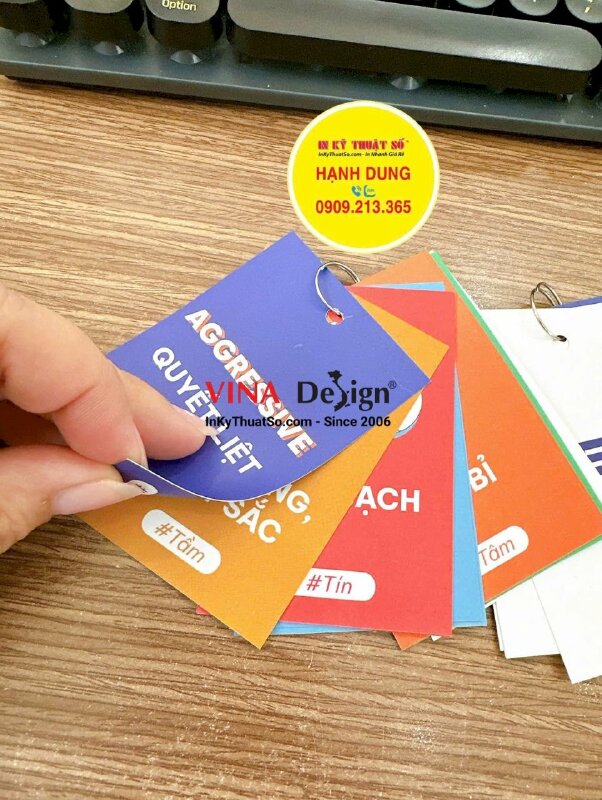 In Postcard Quy tắc ứng xử Thẻ văn hóa công ty song ngữ Việt Anh - INKTS3421