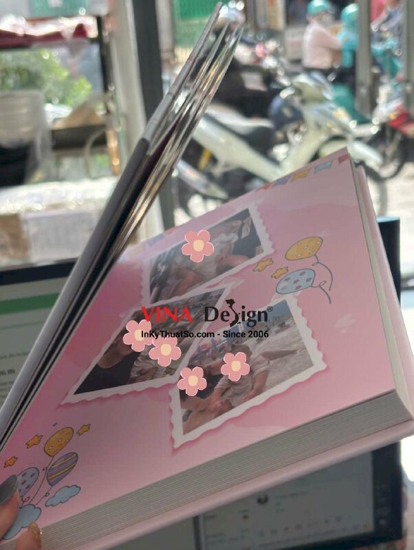 In quyển album photobook happy birthday bé gái, sách ảnh gia đình kỷ niệm sinh nhật bé - INKTS3430