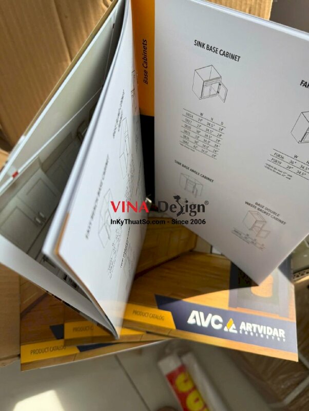 In quyển product catalog bằng tiếng Anh giới thiệu sản phẩm tủ bếp - INKTS3405
