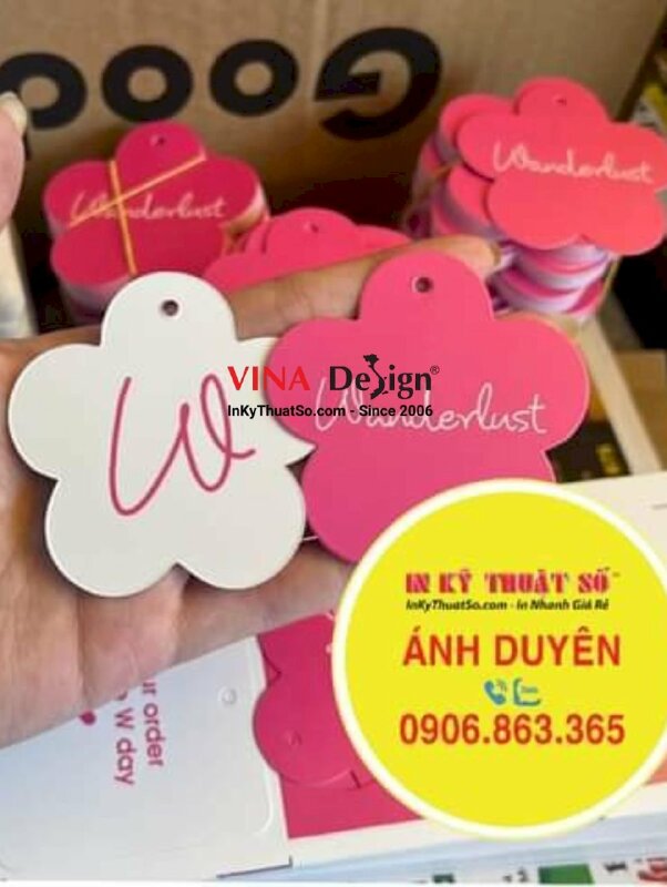 In tag giấy quần áo, in tag treo quần áo, in thẻ bài quần áo shop thời trang - INKTS926