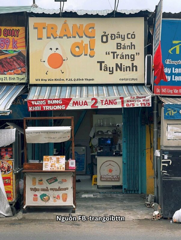 In thank you card cho tiệm bánh tráng Tây Ninh, ăn vặt - INKTS3446