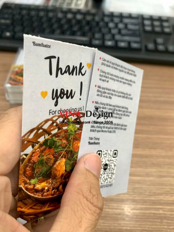 In thiệp cảm ơn mua hàng, card Thank You đẹp - INKTS1165