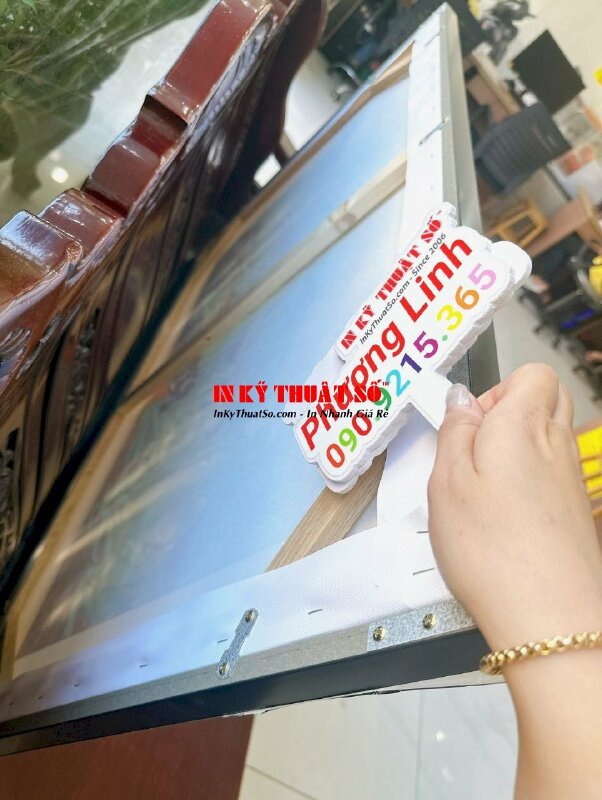 In tranh vải treo tường, tranh vải Canvas Hoa diên vĩ Irises sử dụng cá nhân - INKTS1205