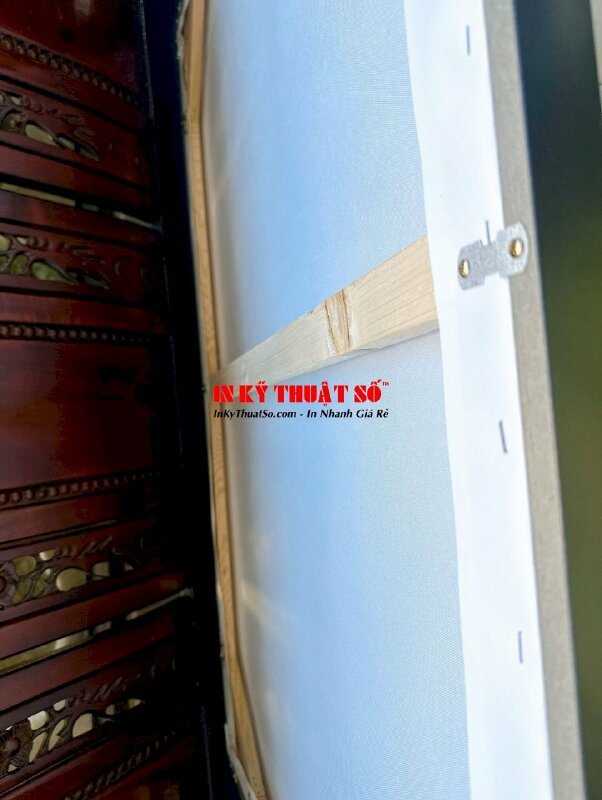 In tranh vải treo tường, tranh vải Canvas Hoa diên vĩ Irises sử dụng cá nhân - INKTS1205