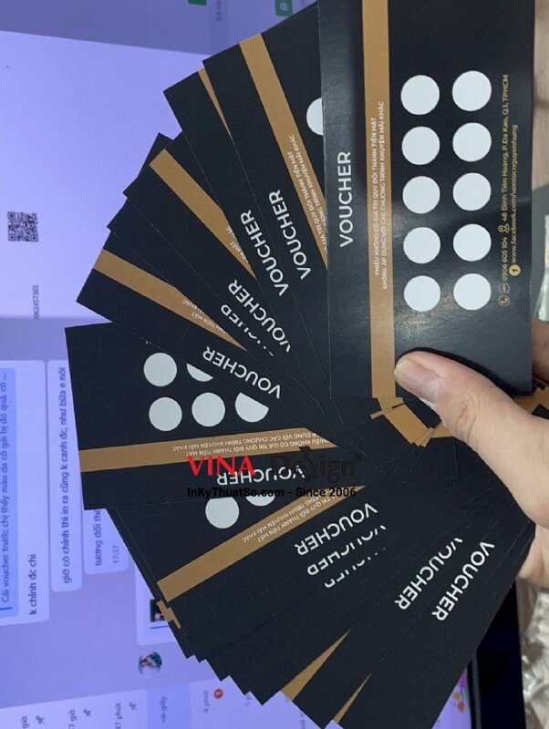 In voucher Hair salon 2 mặt, không màng, kích thước theo yêu cầu - INKTS296