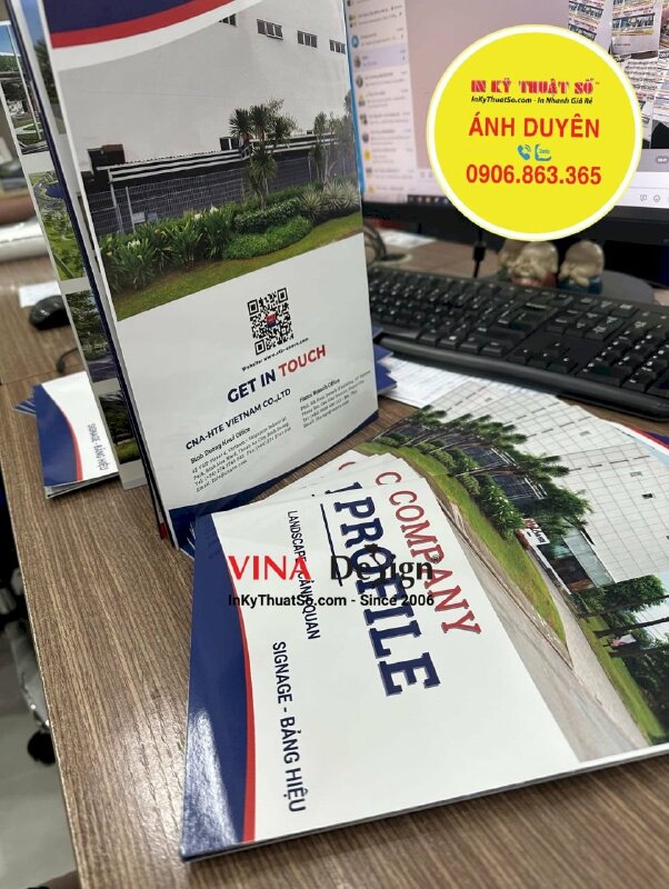 Làm hồ sơ năng lực công ty, làm profile công ty cảnh quan và bảng hiệu - INKTS1065