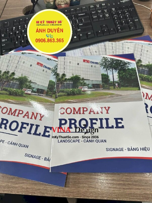 Làm hồ sơ năng lực công ty, làm profile công ty cảnh quan và bảng hiệu - INKTS1065