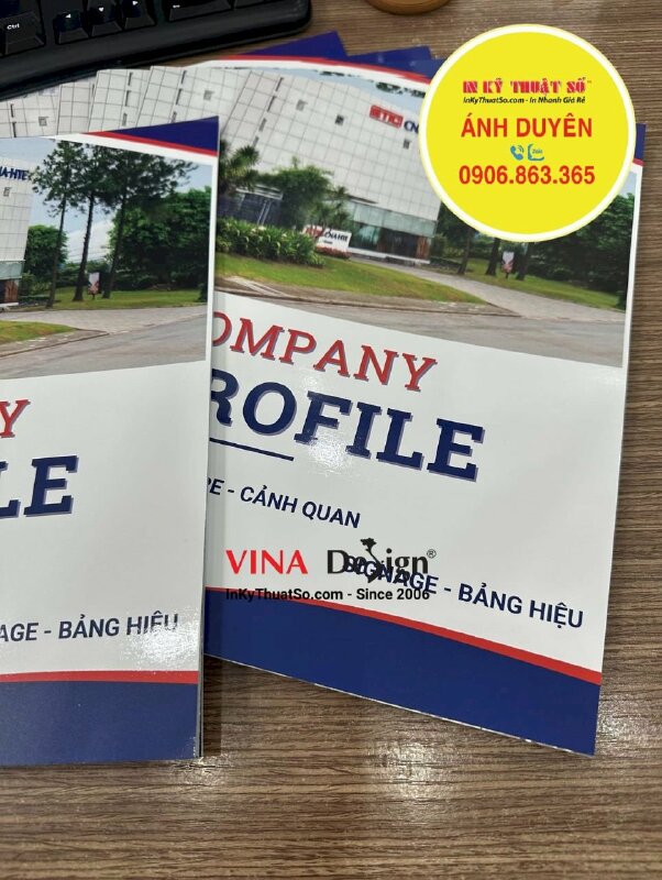 Làm hồ sơ năng lực công ty, làm profile công ty cảnh quan và bảng hiệu - INKTS1065