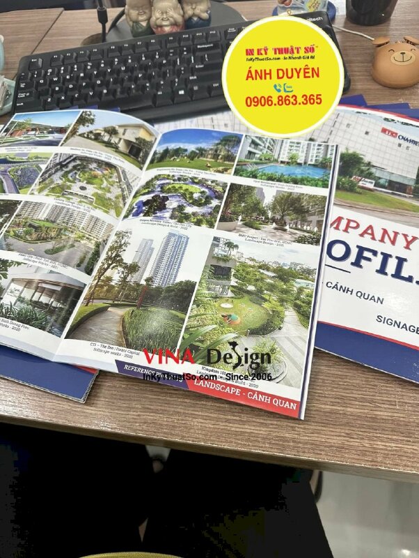 Làm hồ sơ năng lực công ty, làm profile công ty cảnh quan và bảng hiệu - INKTS1065