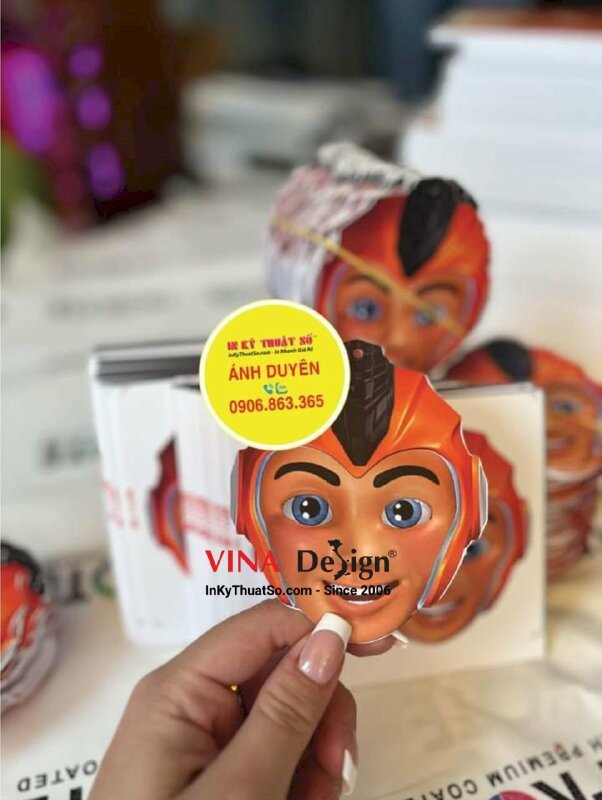 Làm tag giấy hình nhân vật hoạt hình - INKTS927