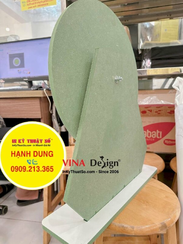Sản xuất vòng quay may mắn để bàn size trung cho nhà hàng, quán ăn - INKTS1038