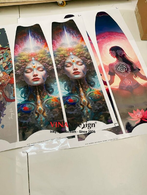 Tem Decal sữa khổ lớn dán trang trí, bế theo đường viền - INKTS1182