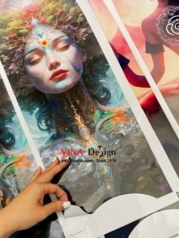 Tem Decal sữa khổ lớn dán trang trí, bế theo đường viền - INKTS1182