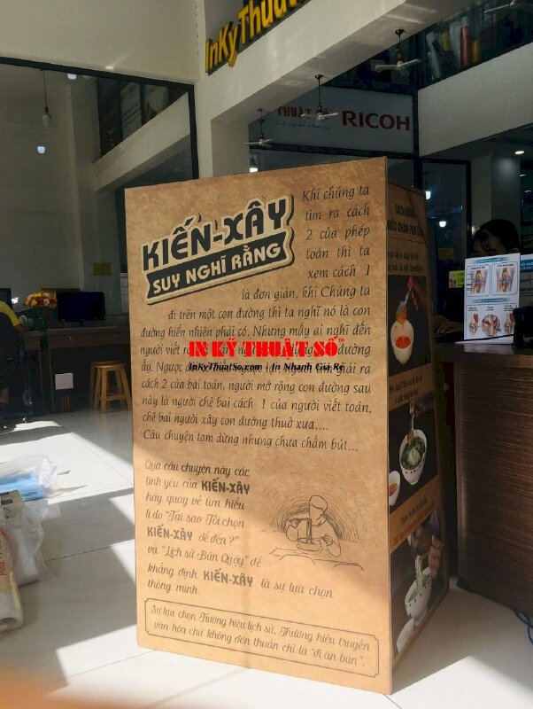 Tranh trang trí quán bún quậy Phú Quốc, in Canvas mực dầu mờ hình món ăn, kể câu chuyện thương hiệu - INKTS3373