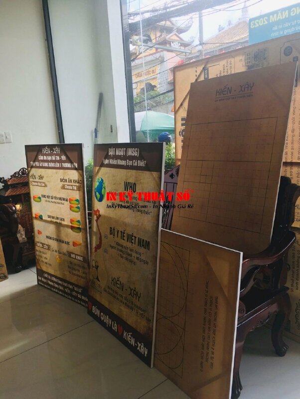 Tranh trang trí quán bún quậy Phú Quốc, in Canvas mực dầu mờ hình món ăn, kể câu chuyện thương hiệu - INKTS3373