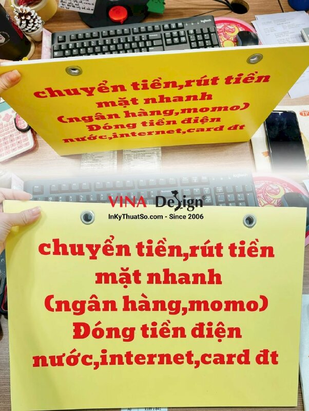 In bảng hiệu treo tường, biển quảng cáo formex - INKTS1028