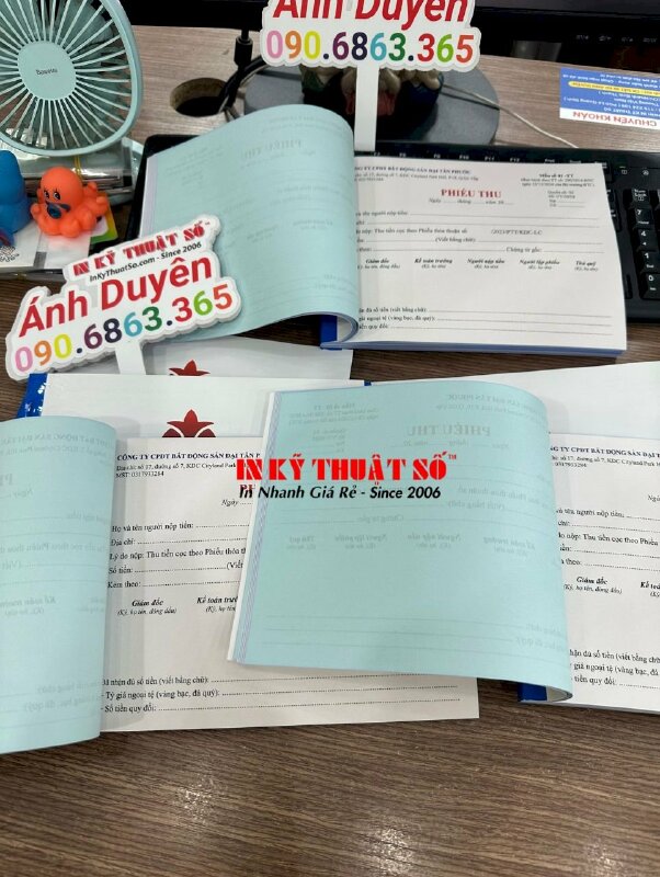 In biên lai thu học phí trung tâm nghệ thuật, trường nhạc - INKTS537