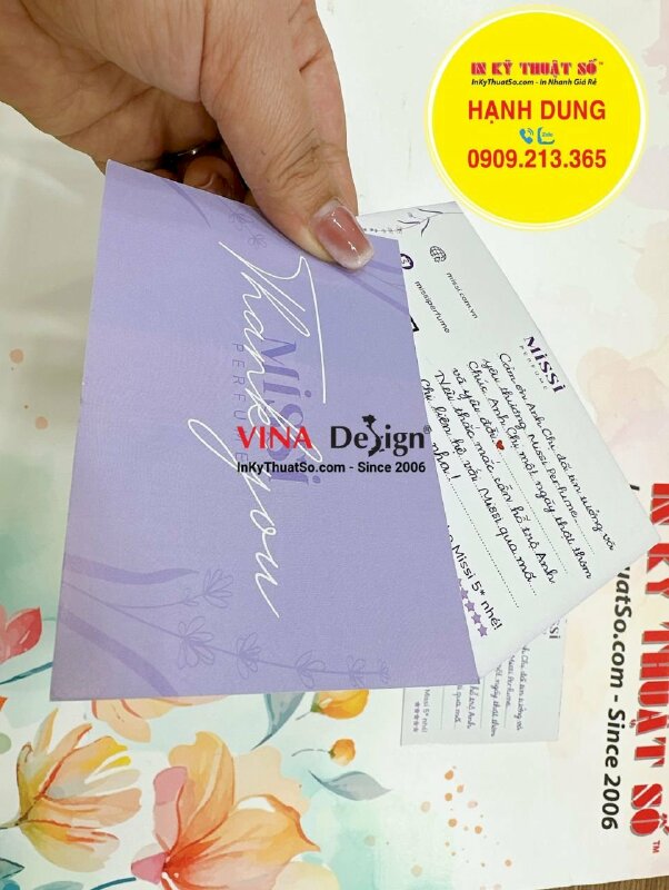 In card cảm ơn khách hàng mua nước hoa - INKTS1265
