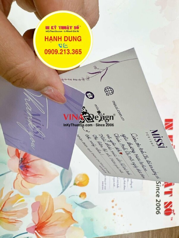 In card cảm ơn khách hàng mua nước hoa - INKTS1265