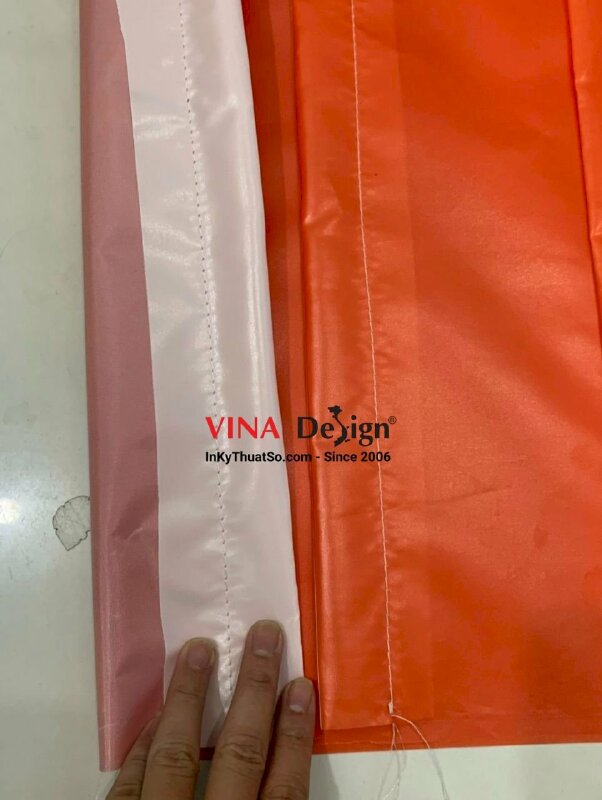In cờ công ty, doanh nghiệp, logo theo yêu cầu, in cờ silk - INKTS665