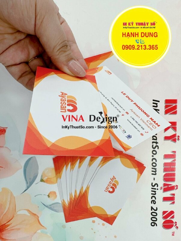 In danh thiếp giám đốc CEO công ty dịch vụ vệ sinh chuyên nghiệp - INKTS1440