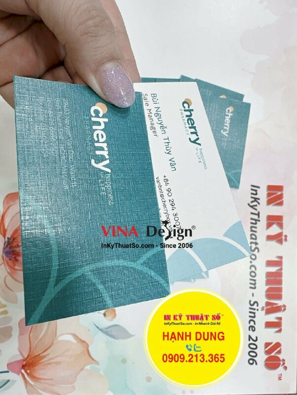 In danh thiếp Sale Manager công ty mỹ phẩm, danh thiếp giấy mỹ thuật K02 - INKTS888