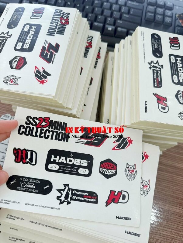 In Decal giấy logo dán sản phẩm - INKTS344