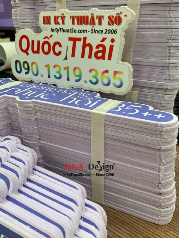 In format bảng tên giới thiệu sản phẩm kem chống nắng - INKTS792