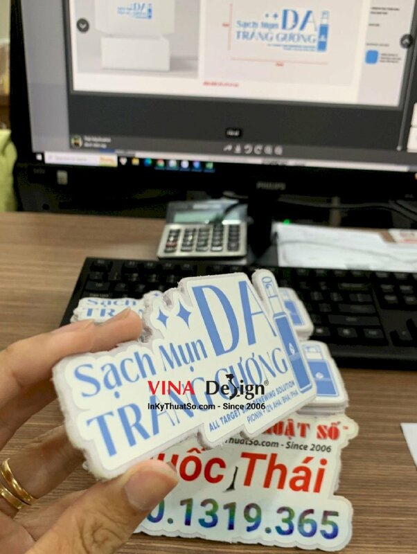 In formex bảng tên giới thiệu sản phẩm chăm sóc da - INKTS980