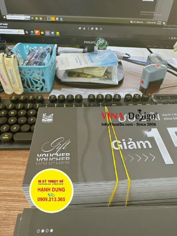 In Gift Voucher phiếu giảm giá cho tiệm nướng ven sông - INKTS3457