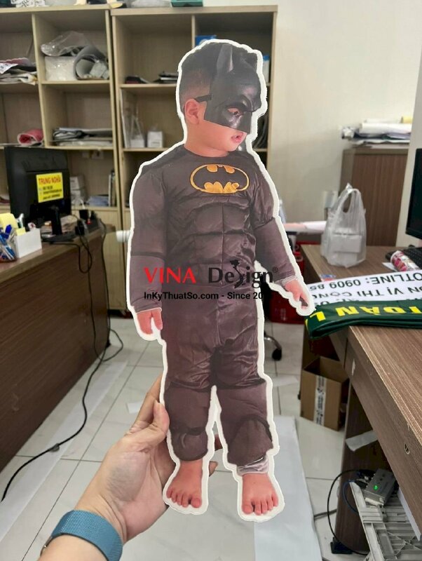 In hình chibi cho bé trai trang trí tiệc sinh nhật, chibi ghép mặt cho bé trai - INKTS3529