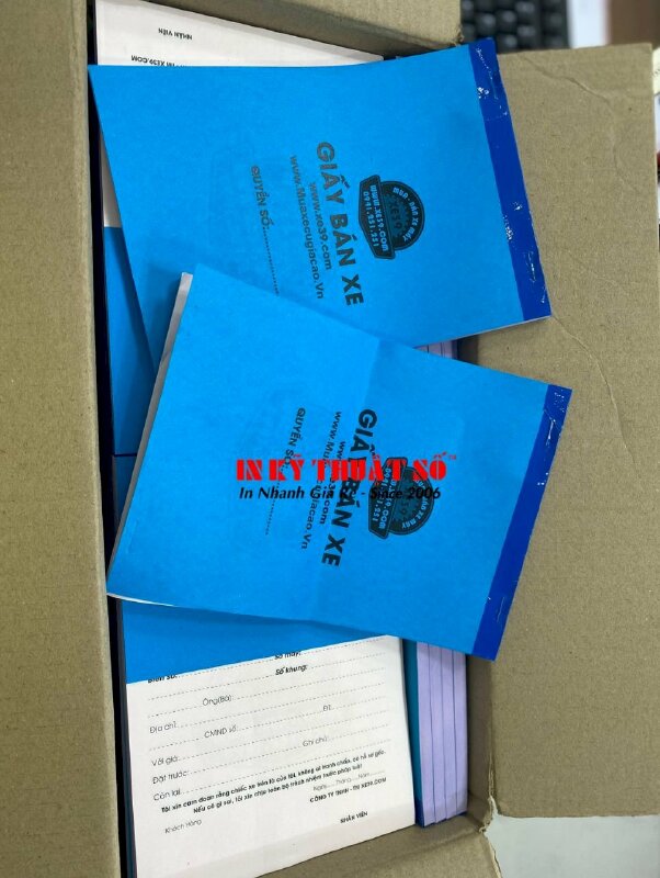 In hoá đơn bán hàng A5, carbonless 2 liên trắng hồng - INKTS380