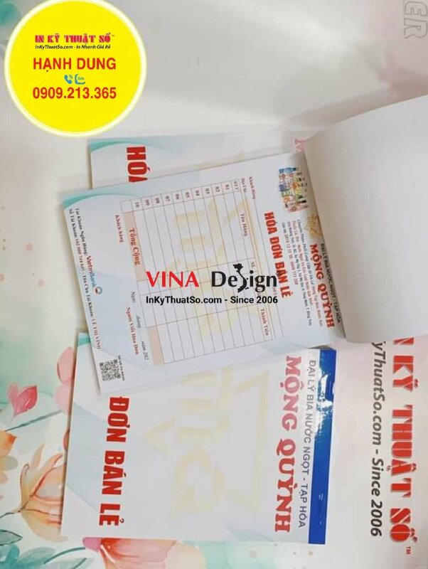 In hóa đơn bán lẻ đại lý bia nước ngọt tạp hóa - INKTS1123