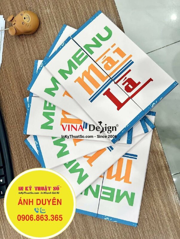 In menu quán nướng lẩu món ngon bình dân, menu dán formex khổ mở A3, khổ đóng A4 - INKTS1189