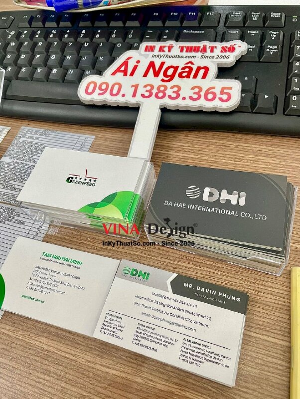 In name card manager, trợ lý tổng giám đốc, in name card 1 hộp lấy liền - INKTS498