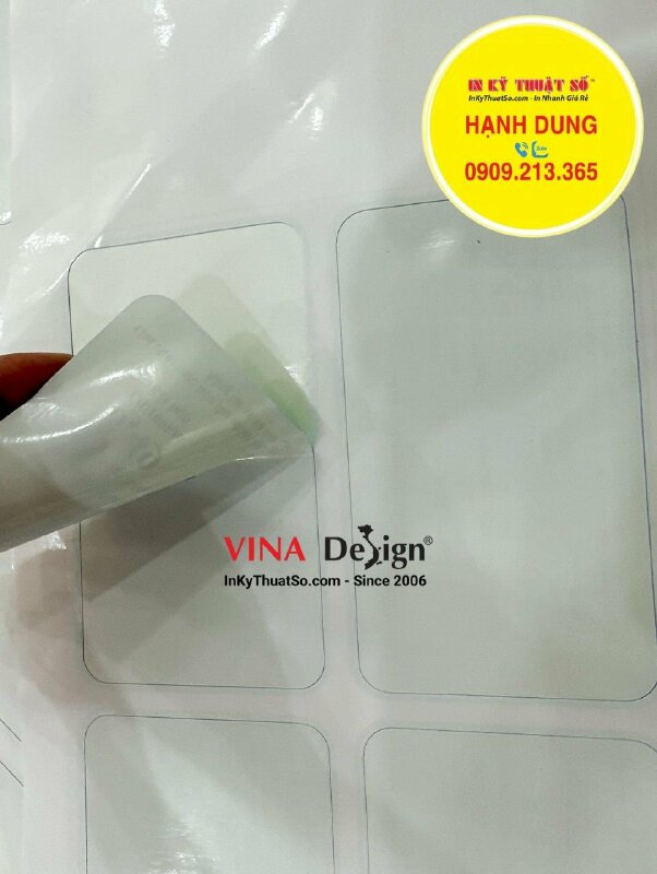 In nhãn tiêu thụ nhiên liệu cho xe ôtô, in decal ngược dán lên cửa kính - INKTS1183