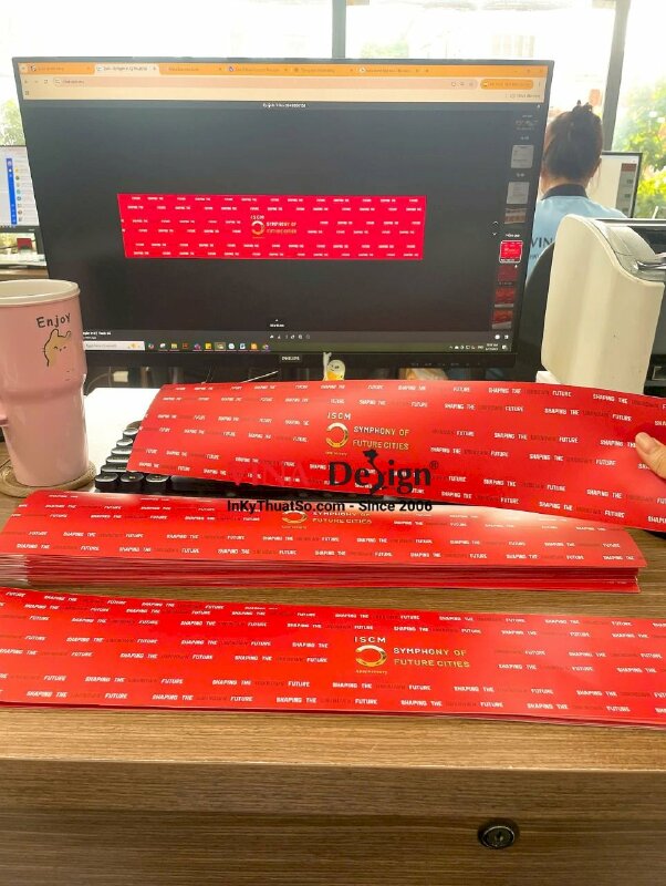 In Paper Belly Bands & Wraps quấn quanh hộp quà, in PP không keo, cắt rời, đính keo 1 đầu - INKTS3524