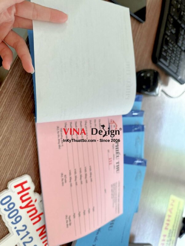 In phiếu thu công ty BĐS, nhà đất - INKTS872