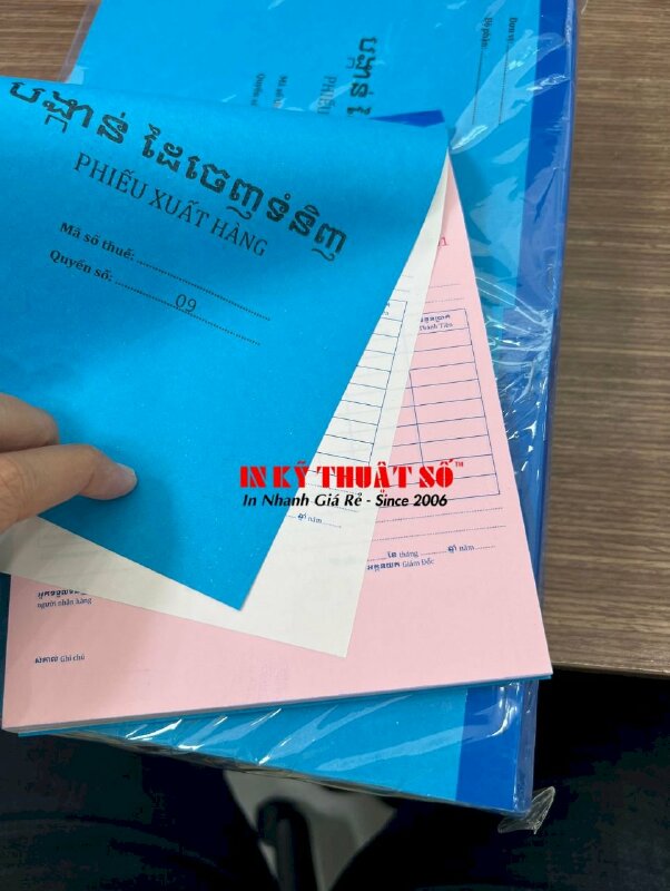 In phiếu xuất hàng song ngữ Việt - Campuchia - INKTS341